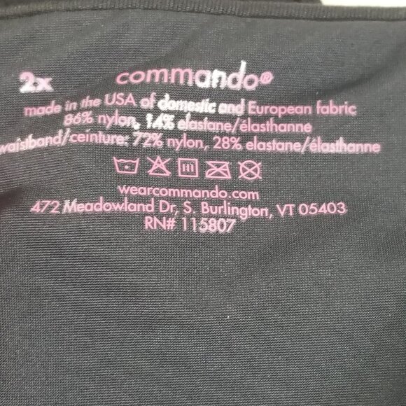 Nwt Commando Womens Size 2X Classic Legging with Perfect Control Black - Picture 7 of 8